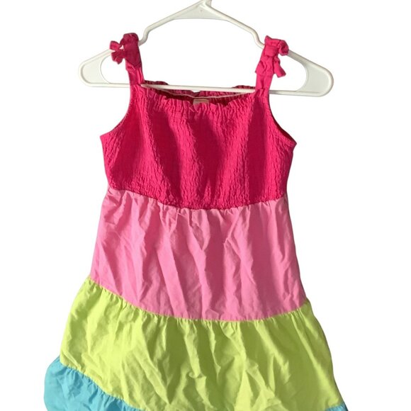 Gymboree Girls Summer Dress Ice Cream Sweetie Color Block Dress Multicolor Sz 12 - Picture 13 of 16